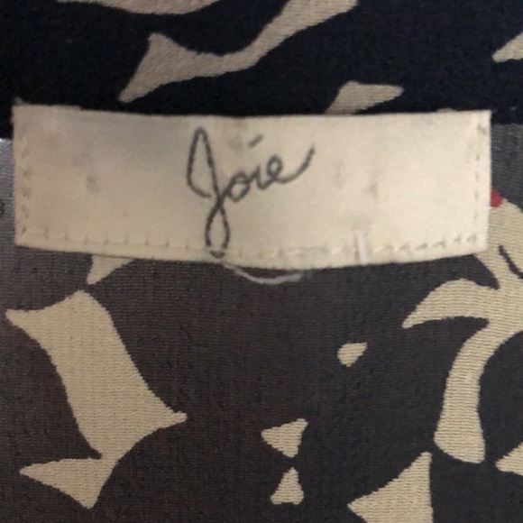 JOIE Lerona Print Silk Blouse - Picture 4 of 7